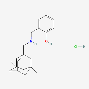 2-({[(3,5-dimethyl-1-adamantyl)methyl]amino}methyl)phenol hydrochloride