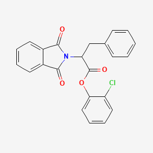 molecular formula C23H16ClNO4 B4065049 2-氯苯基 2-(1,3-二氧代-1,3-二氢-2H-异吲哚-2-基)-3-苯基丙酸酯 