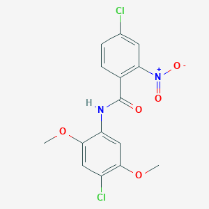 4-chloro-N-(4-chloro-2,5-dimethoxyphenyl)-2-nitrobenzamide