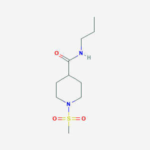 molecular formula C10H20N2O3S B4065090 1-(甲磺酰基)-N-丙基-4-哌啶甲酰胺 