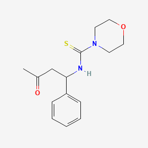 molecular formula C15H20N2O2S B4065097 N-(3-oxo-1-phenylbutyl)-4-morpholinecarbothioamide 