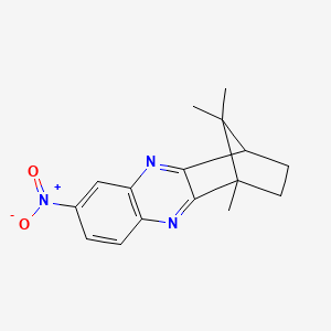 1,15,15-trimethyl-7-nitro-3,10-diazatetracyclo[10.2.1.0~2,11~.0~4,9~]pentadeca-2(11),3,5,7,9-pentaene