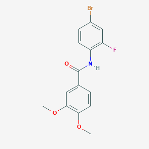 N-(4-bromo-2-fluorophenyl)-3,4-dimethoxybenzamide