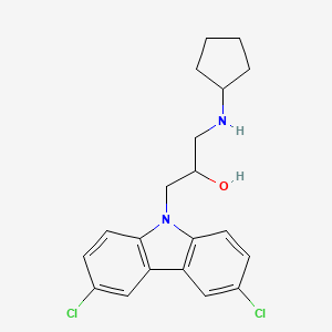 molecular formula C20H22Cl2N2O B4065149 1-(cyclopentylamino)-3-(3,6-dichloro-9H-carbazol-9-yl)-2-propanol 