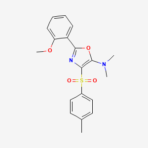 molecular formula C19H20N2O4S B4065156 2-(2-methoxyphenyl)-N,N-dimethyl-4-[(4-methylphenyl)sulfonyl]-1,3-oxazol-5-amine 