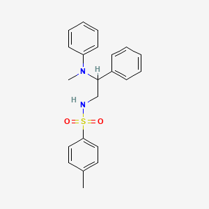 molecular formula C22H24N2O2S B4065196 4-methyl-N-{2-[methyl(phenyl)amino]-2-phenylethyl}benzenesulfonamide 