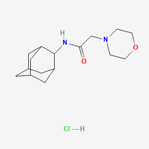 molecular formula C16H27ClN2O2 B4065219 盐酸 N-2-金刚烷基-2-(4-吗啉基)乙酰胺 