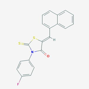 3-(4-Fluoro-phenyl)-5-naphthalen-1-ylmethylene-2-thioxo-thiazolidin-4-one