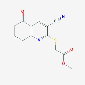 methyl [(3-cyano-5-oxo-5,6,7,8-tetrahydro-2-quinolinyl)thio]acetate