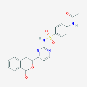 molecular formula C21H18N4O5S B4065255 N-[4-({[4-(1-氧代-3,4-二氢-1H-异色苯-3-基)-2-嘧啶基]氨基}磺酰基)苯基]乙酰胺 