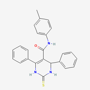 molecular formula C24H21N3OS B4065297 2-mercapto-N-(4-methylphenyl)-4,6-diphenyl-1,6-dihydro-5-pyrimidinecarboxamide 