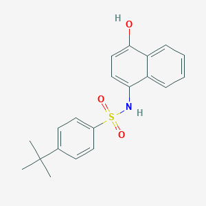 molecular formula C20H21NO3S B406535 4-tert-butyl-N-(4-hydroxynaphthalen-1-yl)benzenesulfonamide CAS No. 301315-29-7