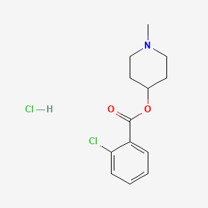 molecular formula C13H17Cl2NO2 B4065364 1-methyl-4-piperidinyl 2-chlorobenzoate hydrochloride 