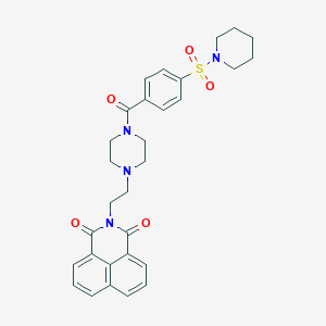 2-[2-[4-(4-Piperidin-1-ylsulfonylbenzoyl)piperazin-1-yl]ethyl]benzo[de]isoquinoline-1,3-dione