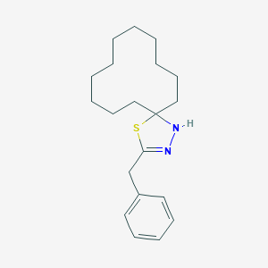 molecular formula C20H30N2S B406541 3-Benzyl-4-thia-1,2-diazaspiro[4.11]hexadec-2-ene 