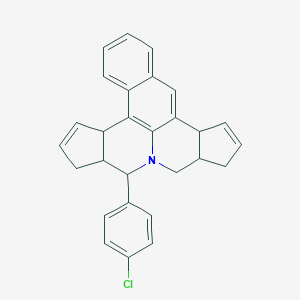 8-(4-Chlorophenyl)-4c,7,7a,8,10,10a,11,13a-octahydrobenzo[f]cyclopenta[c]cyclopenta[4,5]pyrido[3,2,1-ij]quinoline