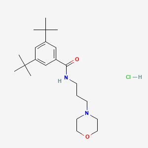 molecular formula C22H37ClN2O2 B4065475 3,5-二叔丁基-N-[3-(4-吗啉基)丙基]苯甲酰胺盐酸盐 