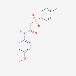 molecular formula C17H19NO4S B4065491 N-(4-ethoxyphenyl)-2-[(4-methylphenyl)sulfonyl]acetamide 