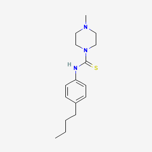 molecular formula C16H25N3S B4065530 N-(4-丁基苯基)-4-甲基-1-哌嗪甲硫酰胺 