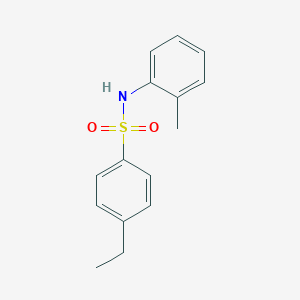 molecular formula C15H17NO2S B406554 4-ethyl-N-(2-methylphenyl)benzenesulfonamide 