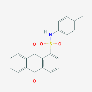 molecular formula C21H15NO4S B406557 9,10-ジオキソ-N-(p-トリル)-9,10-ジヒドロアントラセン-1-スルホンアミド CAS No. 301314-81-8