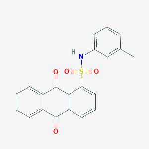 N-(3-methylphenyl)-9,10-dioxo-9,10-dihydroanthracene-1-sulfonamide