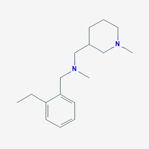 molecular formula C17H28N2 B4065615 (2-ethylbenzyl)methyl[(1-methylpiperidin-3-yl)methyl]amine 