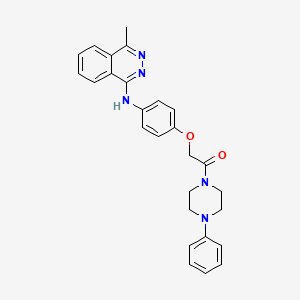 molecular formula C27H27N5O2 B4065644 4-methyl-N-{4-[2-oxo-2-(4-phenyl-1-piperazinyl)ethoxy]phenyl}-1-phthalazinamine 