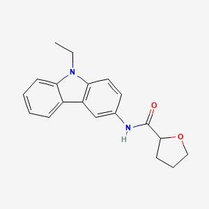 molecular formula C19H20N2O2 B4065698 N-(9-ethyl-9H-carbazol-3-yl)tetrahydro-2-furancarboxamide 