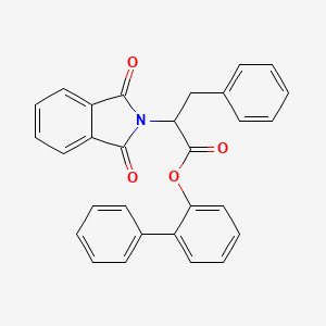 molecular formula C29H21NO4 B4065706 2-biphenylyl 2-(1,3-dioxo-1,3-dihydro-2H-isoindol-2-yl)-3-phenylpropanoate 