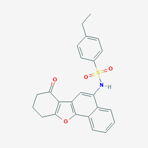 4-ethyl-N-(7-oxo-7,8,9,10-tetrahydrobenzo[b]naphtho[2,1-d]furan-5-yl)benzenesulfonamide