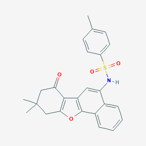 N-(9,9-Dimethyl-7-oxo-7,8,9,10-tetrahydro-benzo[b]naphtho[2,1-d]furan-5-yl)-4-me