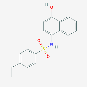 molecular formula C18H17NO3S B406582 4-ethyl-N-(4-hydroxy-1-naphthyl)benzenesulfonamide 