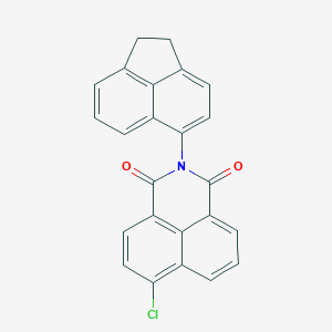 molecular formula C24H14ClNO2 B406586 6-chloro-2-(1,2-dihydroacenaphthylen-5-yl)-1H-benzo[de]isoquinoline-1,3(2H)-dione 