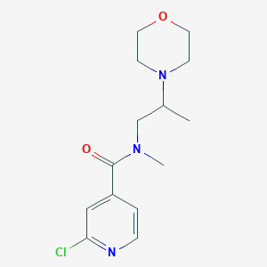 molecular formula C14H20ClN3O2 B4065866 2-chloro-N-methyl-N-[2-(4-morpholinyl)propyl]isonicotinamide trifluoroacetate 