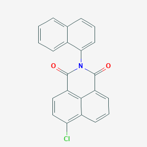 molecular formula C22H12ClNO2 B406587 6-chloro-2-naphthalen-1-yl-1H-benzo[de]isoquinoline-1,3(2H)-dione 