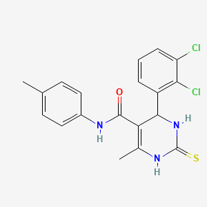 molecular formula C19H17Cl2N3OS B4065873 6-(2,3-dichlorophenyl)-2-mercapto-4-methyl-N-(4-methylphenyl)-1,6-dihydro-5-pyrimidinecarboxamide 