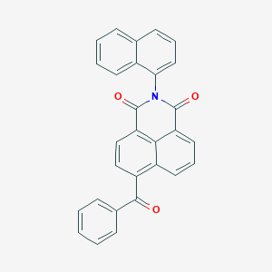 molecular formula C29H17NO3 B406589 2-naphthalen-1-yl-6-(phenylcarbonyl)-1H-benzo[de]isoquinoline-1,3(2H)-dione 