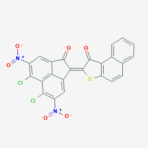 molecular formula C24H8Cl2N2O6S B406590 2-(5,6-dichloro-4,7-bisnitro-2-oxo-1(2H)-acenaphthylenylidene)naphtho[2,1-b]thiophen-1(2H)-one 