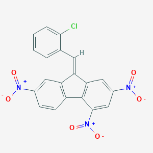 molecular formula C20H10ClN3O6 B406591 9-(2-chlorobenzylidene)-2,4,7-trinitro-9H-fluorene 