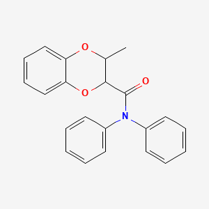 molecular formula C22H19NO3 B4065915 3-甲基-N,N-二苯基-2,3-二氢-1,4-苯并二恶英-2-甲酰胺 