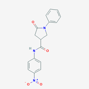 N-(4-nitrophenyl)-5-oxo-1-phenylpyrrolidine-3-carboxamide