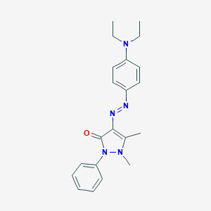 4-{[4-(diethylamino)phenyl]diazenyl}-1,5-dimethyl-2-phenyl-1,2-dihydro-3H-pyrazol-3-one