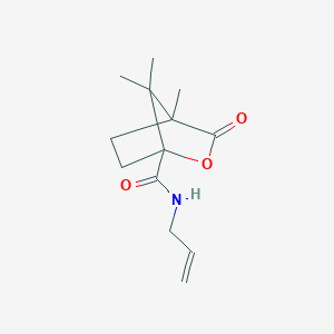 molecular formula C13H19NO3 B4065994 N-烯丙基-4,7,7-三甲基-3-氧代-2-氧杂双环[2.2.1]庚烷-1-甲酰胺 