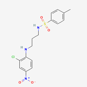 molecular formula C16H18ClN3O4S B4066004 N-{3-[(2-chloro-4-nitrophenyl)amino]propyl}-4-methylbenzenesulfonamide 