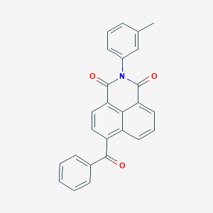 molecular formula C26H17NO3 B406602 6-benzoyl-2-(3-methylphenyl)-1H-benzo[de]isoquinoline-1,3(2H)-dione 