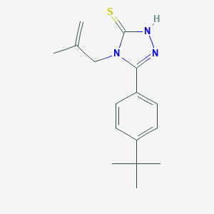 5-(4-tert-butylphenyl)-4-(2-methyl-2-propenyl)-4H-1,2,4-triazol-3-yl hydrosulfide