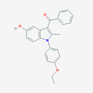 molecular formula C24H21NO3 B406614 [1-(4-ethoxyphenyl)-5-hydroxy-2-methyl-1H-indol-3-yl](phenyl)methanone CAS No. 326612-22-0