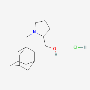 molecular formula C16H28ClNO B4066172 [1-(1-金刚烷基甲基)-2-吡咯烷基]甲醇盐酸盐 