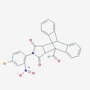 molecular formula C25H15BrN2O5 B406625 17-(4-Bromo-2-nitrophenyl)-16,18-dioxo-17-azapentacyclo[6.6.5.0~2,7~.0~9,14~.0~15,19~]nonadeca-2,4,6,9,11,13-hexaene-1-carbaldehyde (non-preferred name) CAS No. 332018-10-7